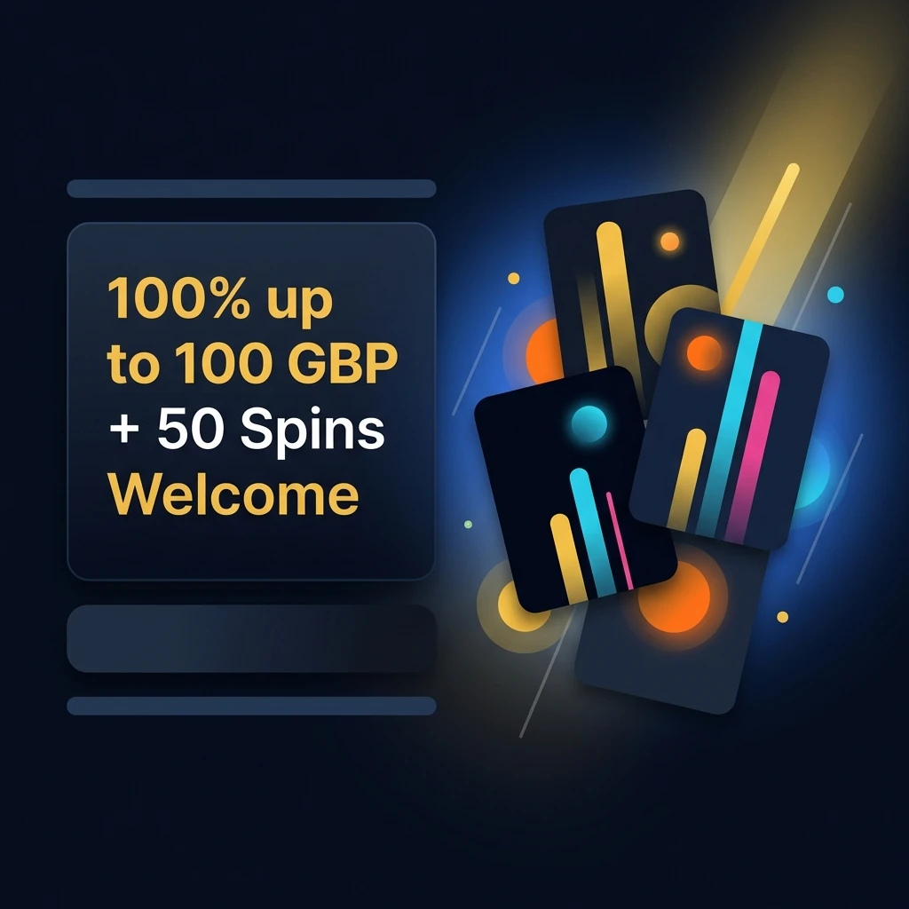 100% up to 100 GBP + 50 Spins Welcome